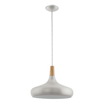 Eglo - Pakabinamas sietynas 1xE27/40W/230V diametras 40 cm sidabras - FSC sertifikuota