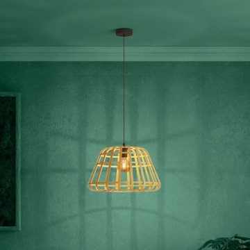 Eglo - Pakabinamas sietynas 1xE27/40W/230V diametras 50 cm bambukas