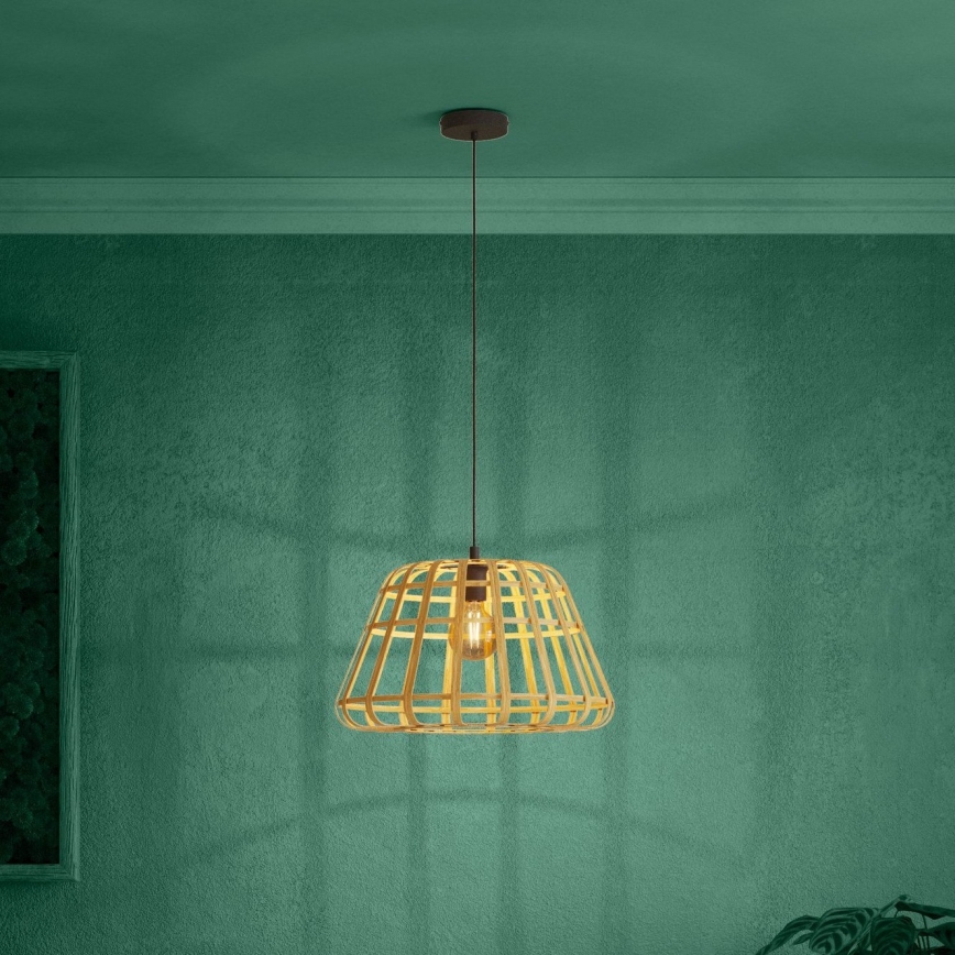 Eglo - Pakabinamas sietynas 1xE27/40W/230V diametras 50 cm bambukas