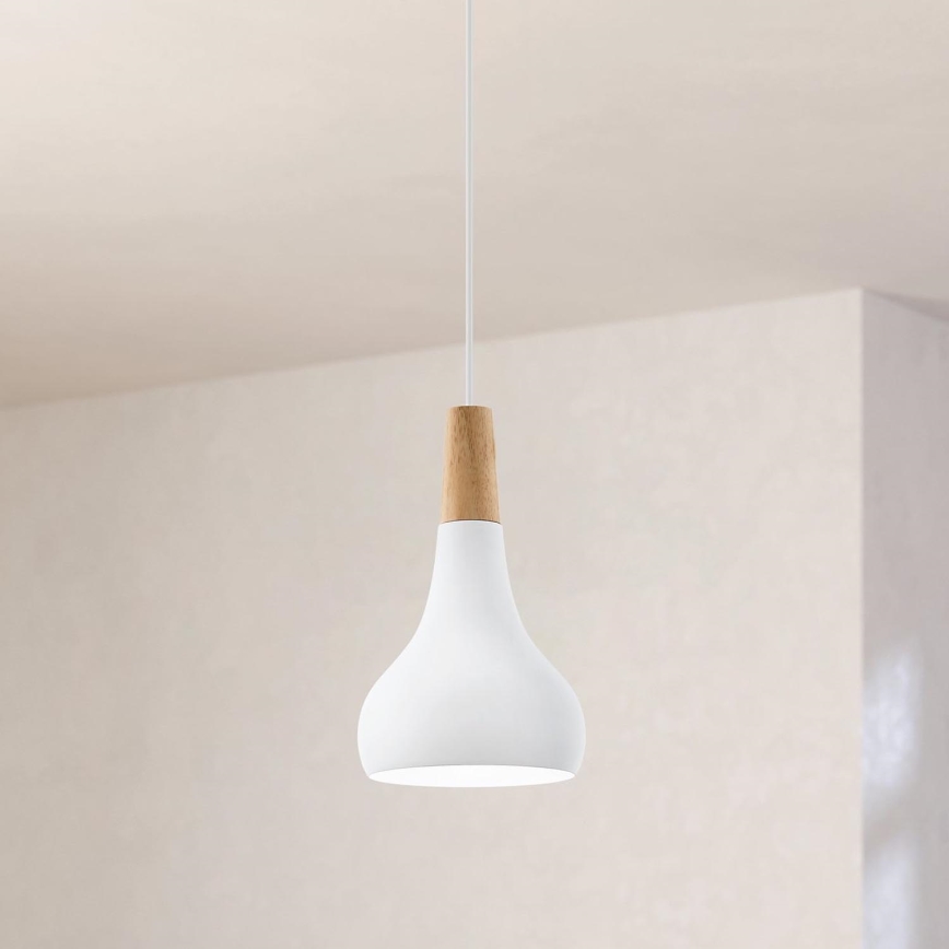 Eglo - Pakabinamas sietynas 1xE27/60W/230V diametras 18 cm balta