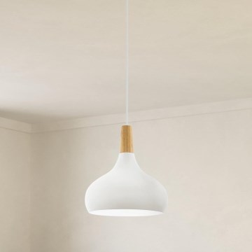 Eglo - Pakabinamas sietynas 1xE27/60W/230V diametras 28 cm balta - FSC sertifikuota