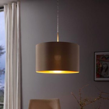 Eglo - Pakabinamas sietynas 1xE27/60W/230V taupe
