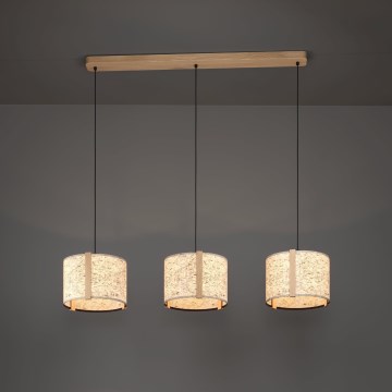 Eglo - Pakabinamas sietynas 3xE27/25W/230V smėlio spalva