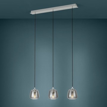 Eglo - Pakabinamas sietynas 3xE27/40W/230V dūminis