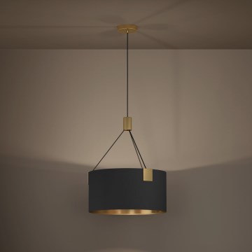 Eglo - Pakabinamas sietynas 3xE27/40W/230V juoda/auksas