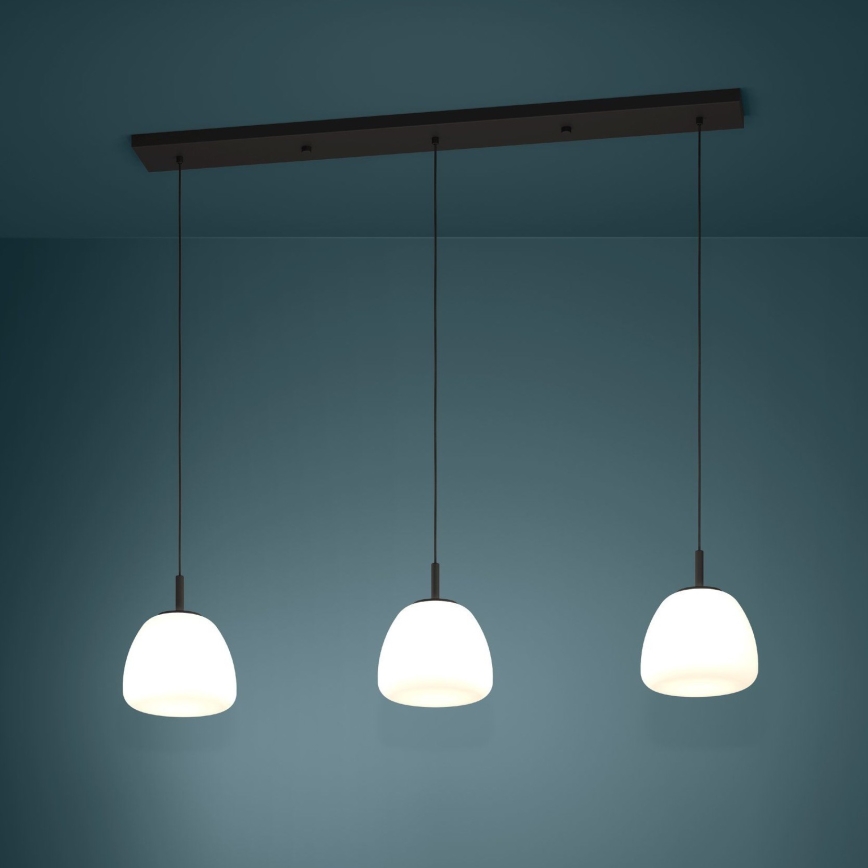Eglo - Pakabinamas sietynas 3xE27/40W/230V juoda