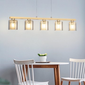 Eglo - Pakabinamas sietynas 5xE27/28W/230V - FSC sertifikuota