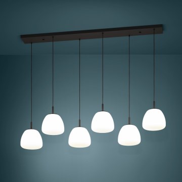 Eglo - Pakabinamas sietynas 6xE27/40W/230V juoda