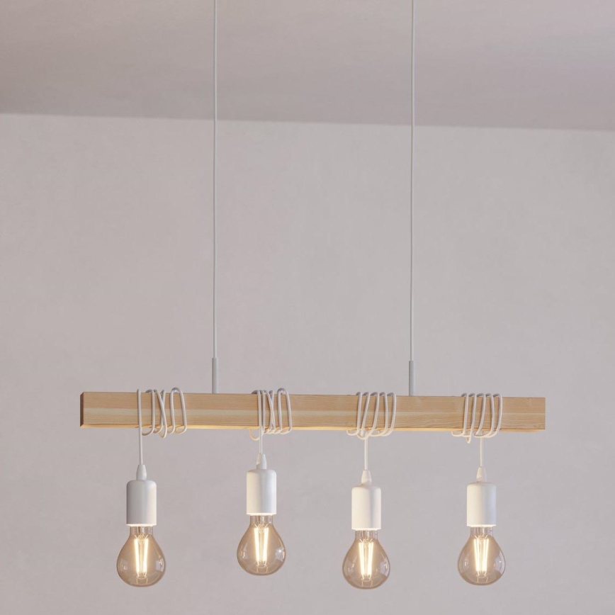 Eglo - Pakabinamas sietynas TOWNSHEND 4xE27/60W/230V - FSC sertifikuota