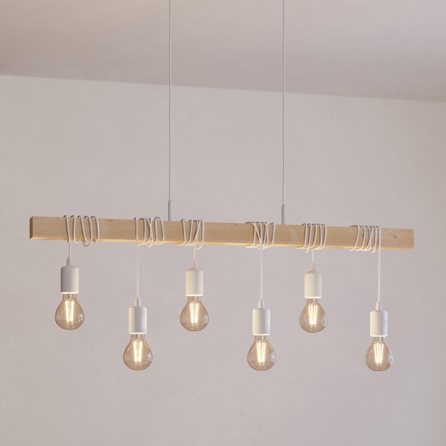 Eglo - Pakabinamas sietynas TOWNSHEND 6xE27/60W/230V