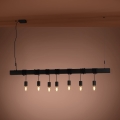Eglo - Pakabinamas sietynas TOWNSHEND 7xE27/40W/230V juoda