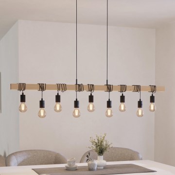 Eglo - Pakabinamas sietynas TOWNSHEND 9xE27/60W/230V - FSC sertifikuota