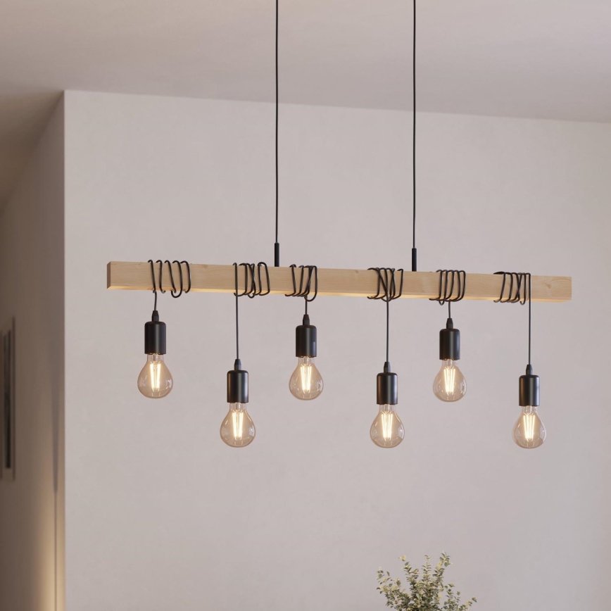 Eglo - Pakabinamas šviestuvas TOWNSHEND 6xE27/60W/230V
