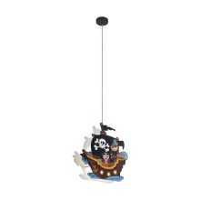 Eglo - Pakabinamas vaikiškas šviestuvas, kabinamas ant virvės 2xE27/25W/230V