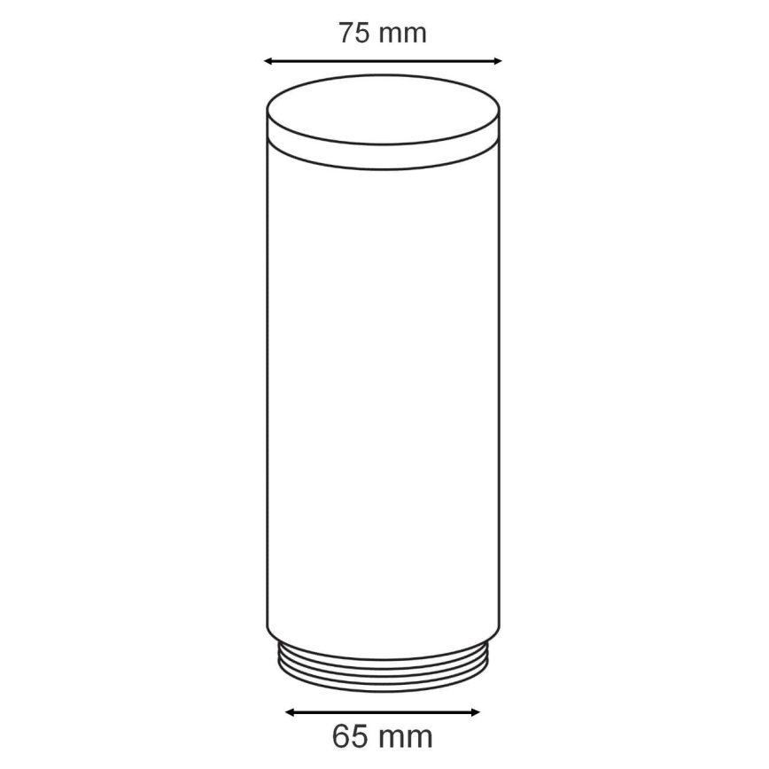 Eglo - Pakaitinis gaubtas lauko šviesai HELSINKI diametras 7,5 cm