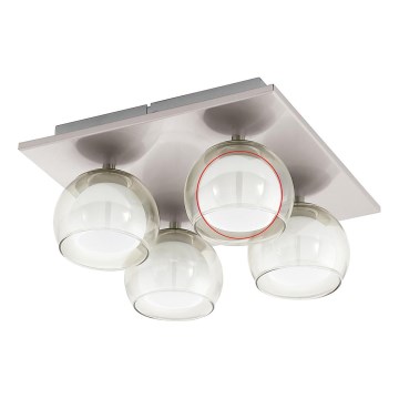 Eglo - Pakaitinis stiklas sietynui ir lubiniam šviestuvui ROMAGNESE diametras 5,5 cm inner/pieniškas