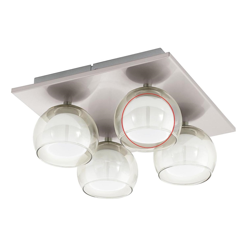 Eglo - Pakaitinis stiklas sietynui ir lubiniam šviestuvui ROMAGNESE diametras 5,5 cm inner/pieniškas