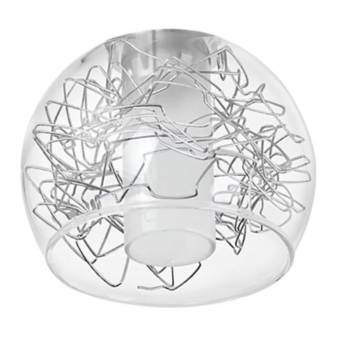 Eglo - Pakeitimo stiklas sieniniam ir lubiniam šviestuvui BASENTO, skersmuo 9 cm