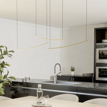 Eglo - Reguliuojamas LED pakabinamas šviestuvas ant kabelio LED/22W/230V 2700/4000/6500K auksinis