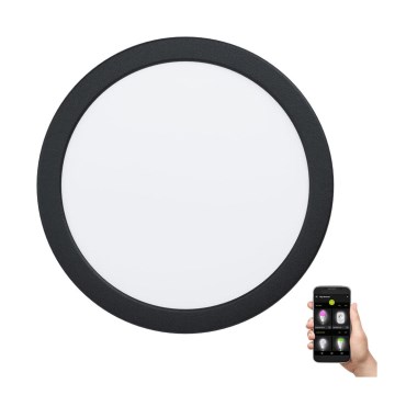 Eglo - reguliuojamas vonios LED įleidžiamas šviestuvas, 16,5 W, 230 V, IP44, Ø 21,6 cm