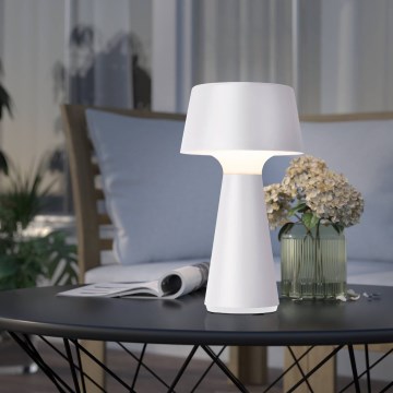 Eglo - reguliuojamo ryškumo LED lauko įkraunama stalinė lempa LED/3W/5V 2200/3000/4000K 2000 mAh IP44 balta