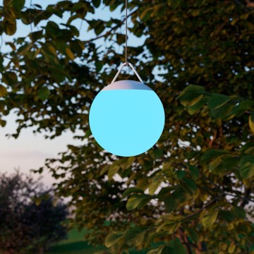 Eglo - RGB LED reguliuojamas lauko įkraunamas šviestuvas LED/2600 mAh IP44 baltas + nuotolinis valdymas