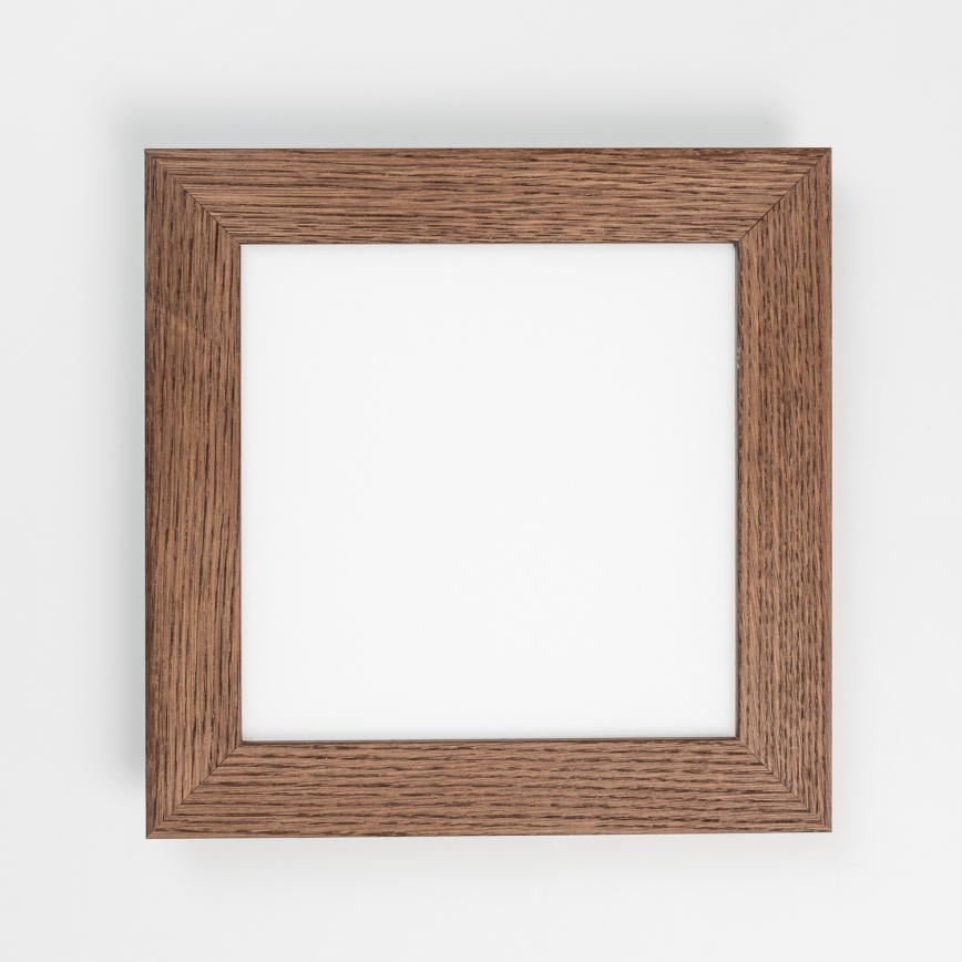 Eglo - LED RGBW reguliuojama ant paviršiaus montuojama panelė SALOBRENA-C WOOD LED/16W/230V 2700-6500K 34x34 cm tamsiai ruda + nuotolinis pultas