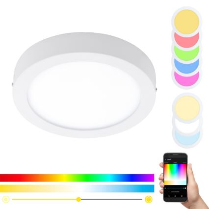 Eglo - RGBW Reguliuojamas lubinis šviestuvas FUEVA-C LED/21W/230V