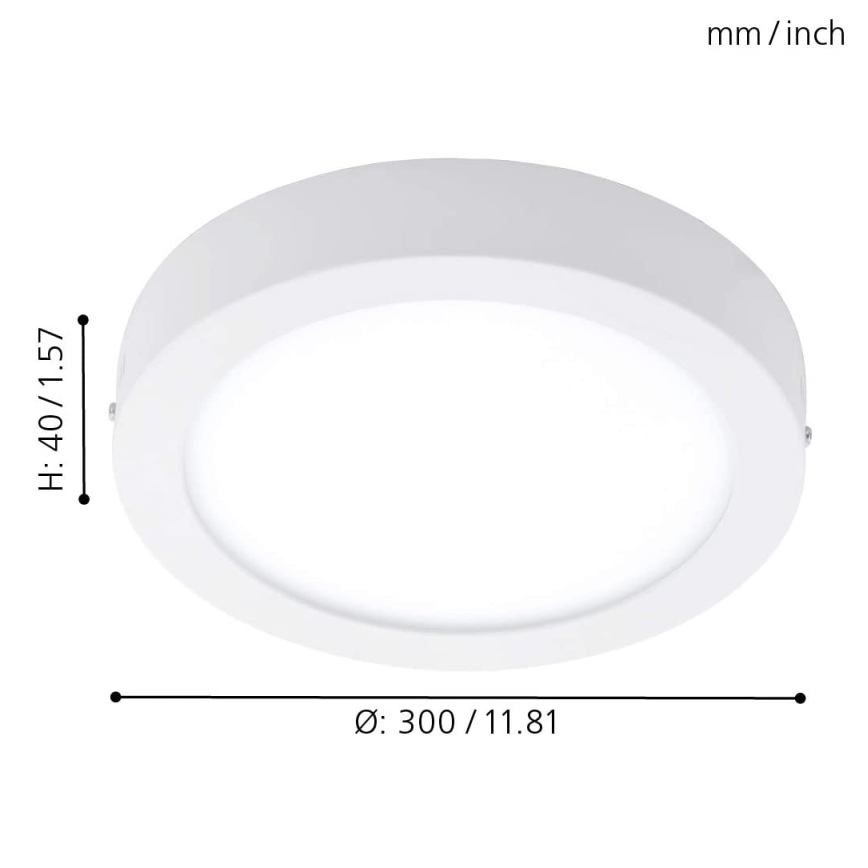 Eglo - RGBW Reguliuojamas lubinis šviestuvas FUEVA-C LED/21W/230V