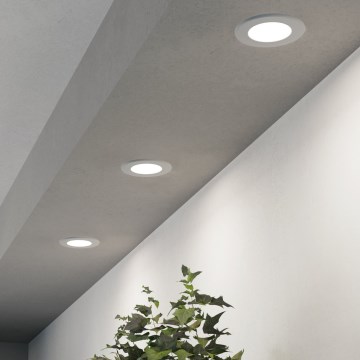 Eglo - Rinkinys 3 vnt. įleidžiamųjų LED šviestuvų LED/3,7W/230V 2700/4000/6500K, skersmuo 8,8 cm, balta