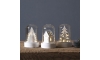 Eglo - RINKINYS 3x LED Kalėdinė dekoracija 1xLED/0,06W/1xCR2032 balta