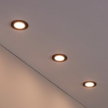 Eglo -RINKINYS 3x LED Reguliuojamas vonios įleidžiamas šviestuvas LED/2,8W/230V IP44 ZigBee