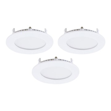 Eglo - Rinkinys 3xLED Įleidžiamas šviestuvas FUEVA-RW 1xLED/2,8W/230V skers. 8,5 cm