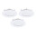 Eglo - Rinkinys 3xLED Įleidžiamas šviestuvas FUEVA-RW 1xLED/2,8W/230V skers. 8,5 cm