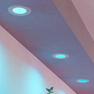 Eglo - Rinkinys 3xLED RGBW, dimeriuojami vonios įleidžiami šviestuvai LED/2,8W/230V 2700-6500K skersmuo 8,8 cm IP44 balta