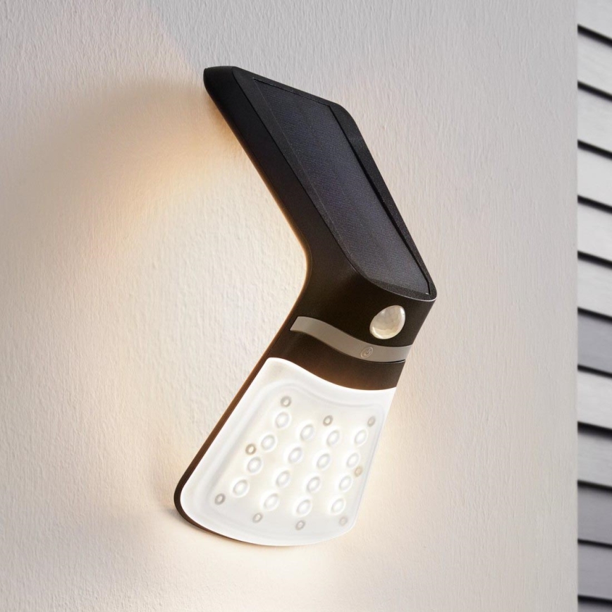 Eglo - Saulės energijos šviestuvas su jutikliu LED/2W/3,7V 1200 mAh IP44