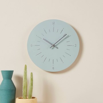 Eglo - Sieninis laikrodis 1xAA diametras 30 cm žalia