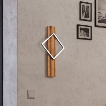 Eglo - sieninis LED šviestuvas LED/13W/230V juoda/ruda