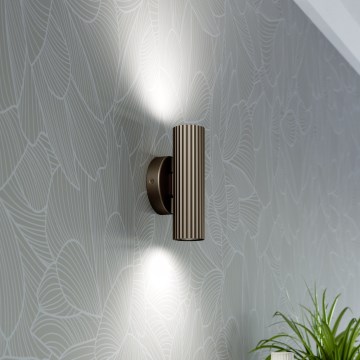 Eglo - Sieninis šviestuvas 2xGU10/5W/230V, rudas