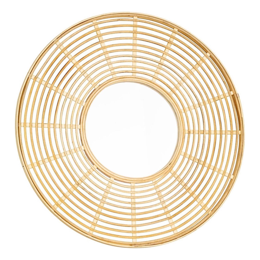 Eglo - Sieninis veidrodis diametras 55 cm bambukas
