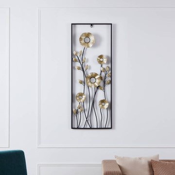 Eglo - Sienų dekoracija 100x38,5 cm juoda/auksas