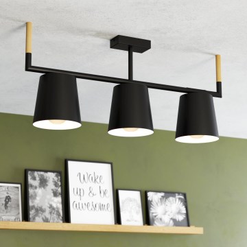 Eglo - Sietynas ant stulpo 3xE27/40W/230V