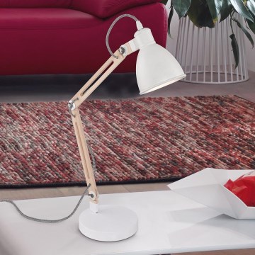 Eglo - Stalinis šviestuvas 1xE14/28W/230V balta - FSC sertifikuota