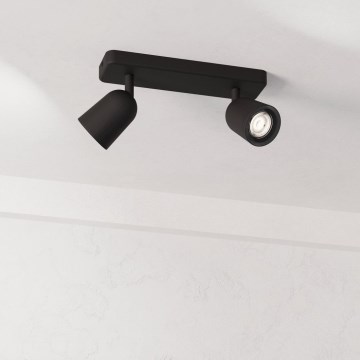 Eglo - Taškinis šviestuvas 2xGU10/10W/230V juodas