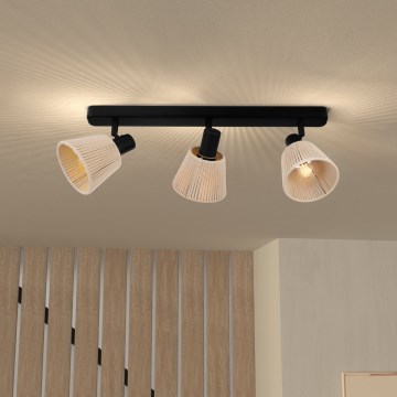 Eglo - Taškinis šviestuvas 3xE14/40W/230V smėlio/juodos spalvos