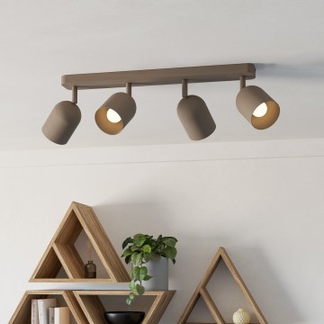 Eglo - Taškinis šviestuvas 4xE14/40W/230V smėlio spalvos