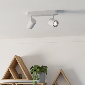 Eglo - Vonios kambario taškinis šviestuvas 2xGU10/5W/230V IP44 baltas