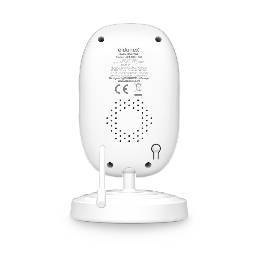 ELDONEX EBM-1010-WH - Mobili auklė 5V/2000 mAh