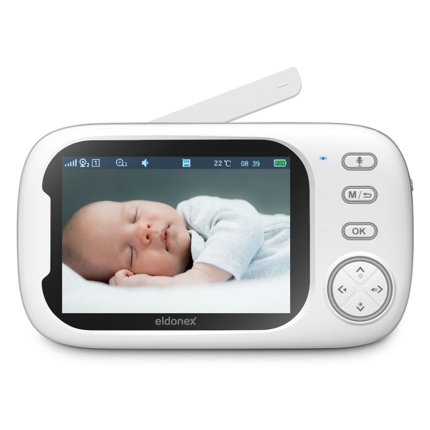 ELDONEX EBM-1010-WH - Mobili auklė 5V/2000 mAh