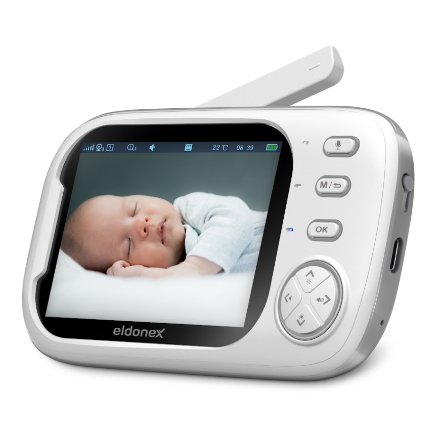 ELDONEX EBM-1010-WH - Mobili auklė 5V/2000 mAh